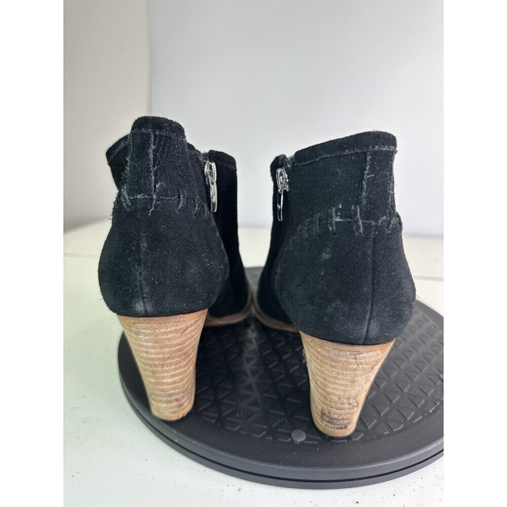 Marc Fisher LTD Women's Size 8 M Black Suede Leather Ankle Boot - Picture 3 of 10